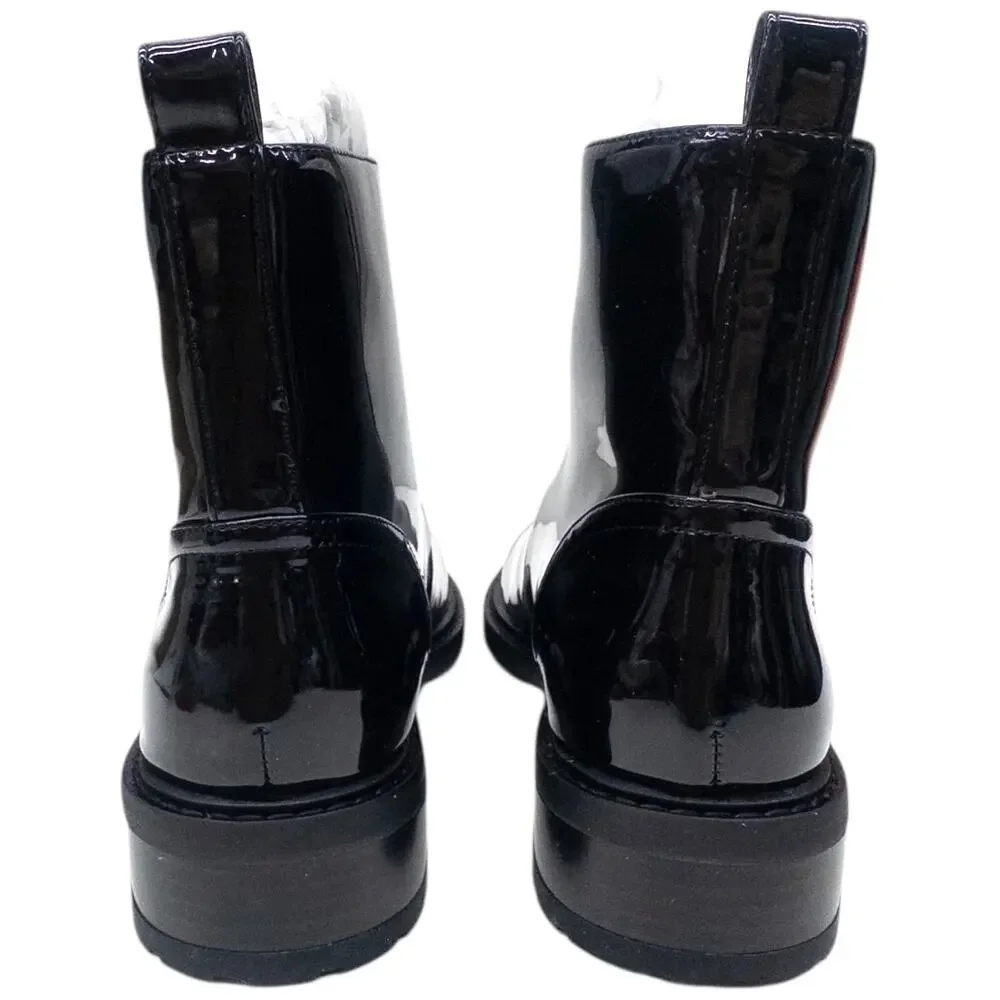 Aerosoles Anelli Zipper Front Glossy Patent Ankle Boots Women's Size 6